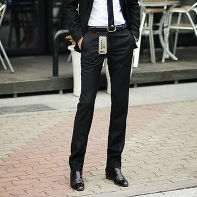 Formal Man Trouser Casual Men's Pant Korean Slim Trousers Iron Collar Work Wear Men Trousers Suit Pants Trousers Men Comfortable