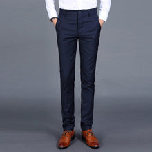 Load image into Gallery viewer, 2019 men's fashion business pants youth men's trousers leisure trousers men's casual suit trousers pants
