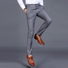 Load image into Gallery viewer, 2019 men's fashion business pants youth men's trousers leisure trousers men's casual suit trousers pants